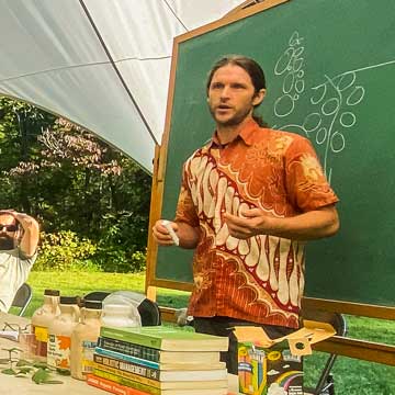Adam Klaus teaching a Permaculture class